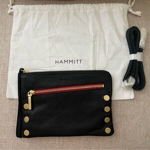 Hammitt Nash Small Leather Clutch/Wristlet EUC